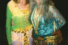 After the dance! Susan (Gigi) and Aisha as Moroccan Shikhat.