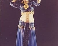 Jamila dancing in a costume designed for her by Bob Macky. Photo by Phil Harland