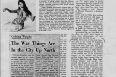 Press clippings from early 1960s