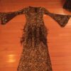 Balady Dress:  Gold Beaded on Black Tulle Tobe - Image 2